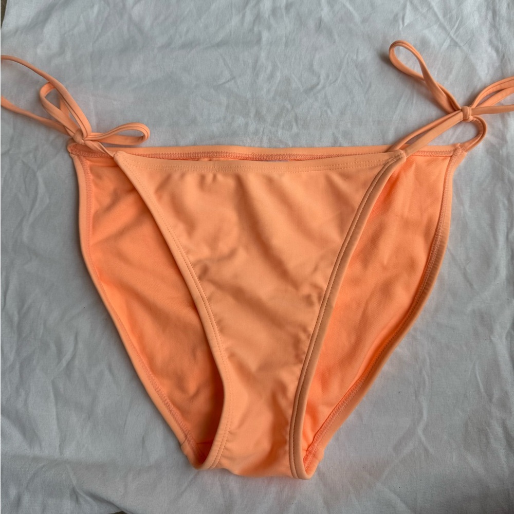 Peach Tie-Side Bikini Bottom